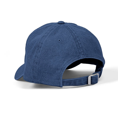 Denim Cap in indigo, back view