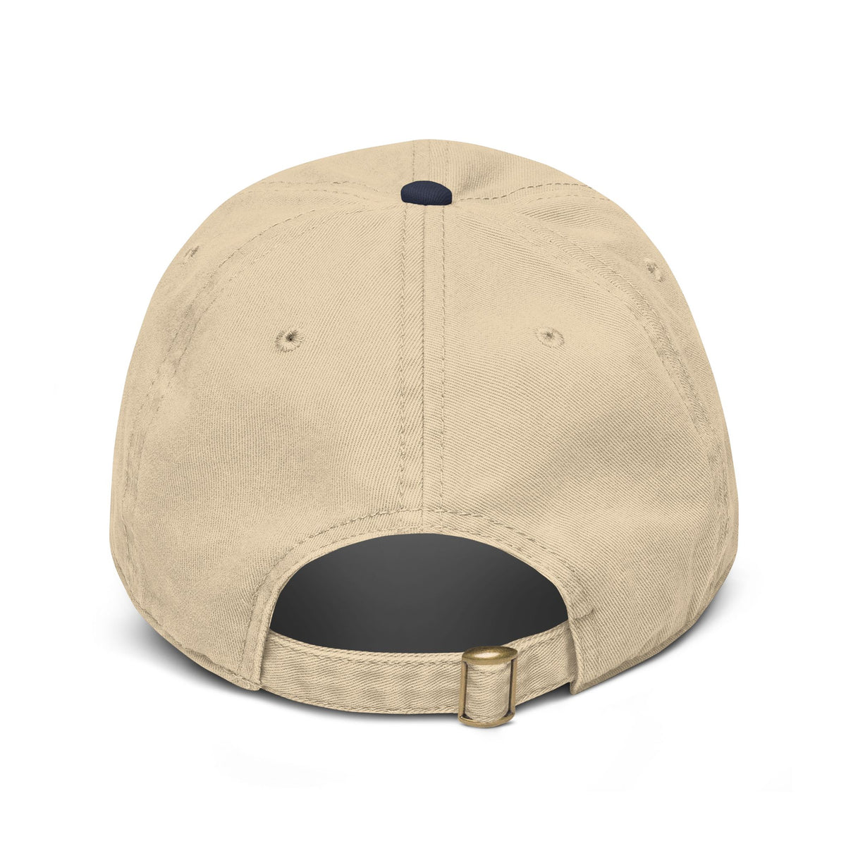 Clubhouse Cap in khaki and navy, side view